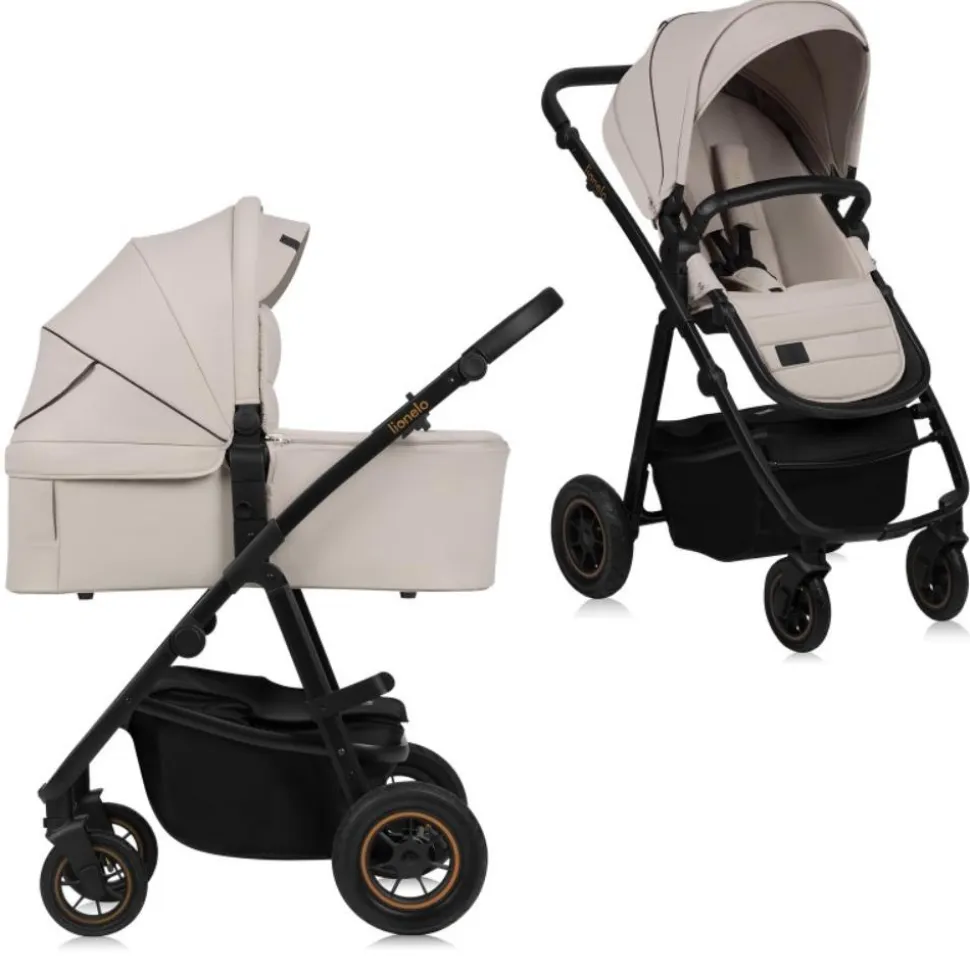 Poussette duo amber + nacelle beige sand