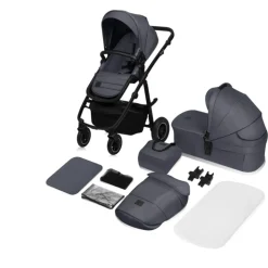 Poussette duo amber + nacelle grey graphite