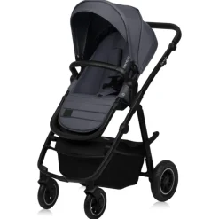 Poussette duo amber + nacelle grey graphite