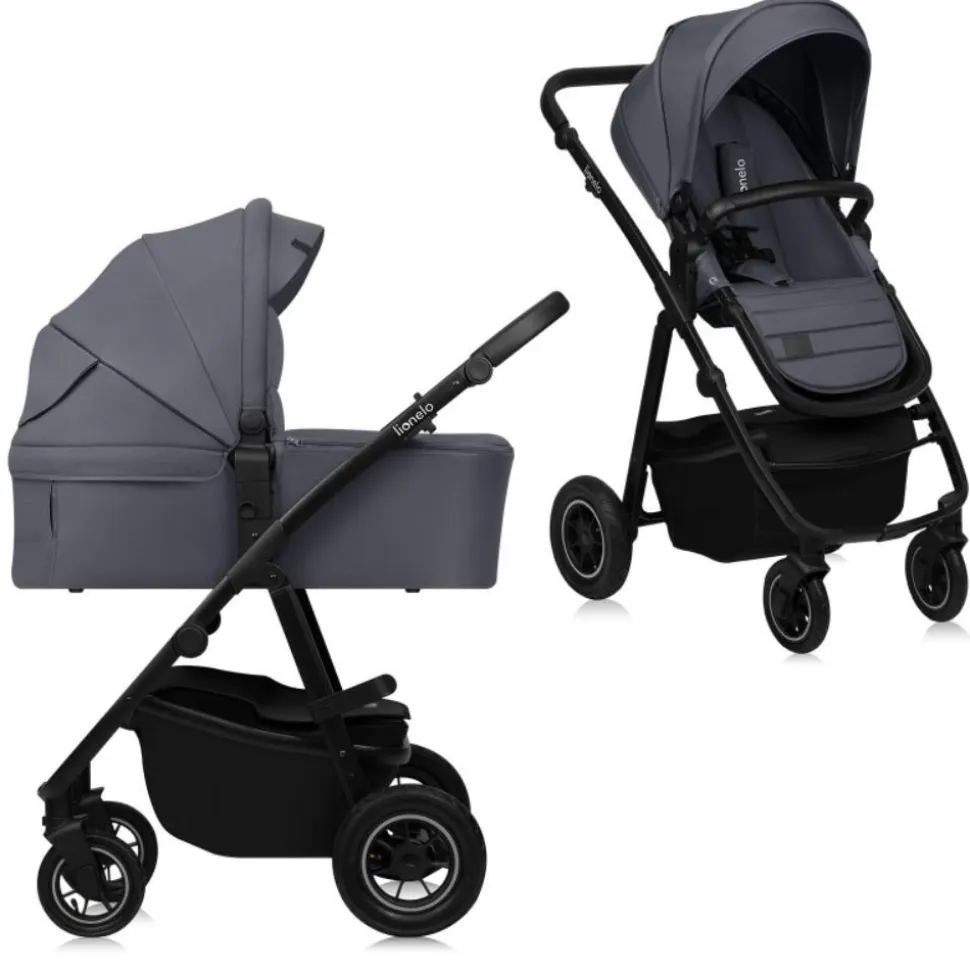 Poussette duo amber + nacelle grey graphite