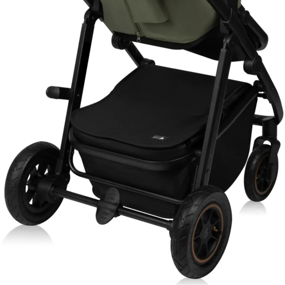 Poussette duo amber + nacelle green forest