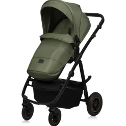 Poussette duo amber + nacelle green forest