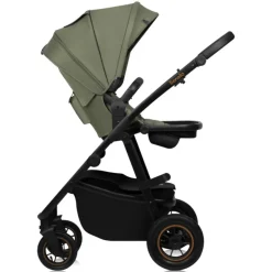Poussette duo amber + nacelle green forest