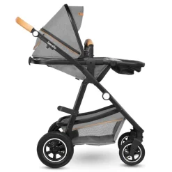 Poussette duo amber + nacelle grey stone