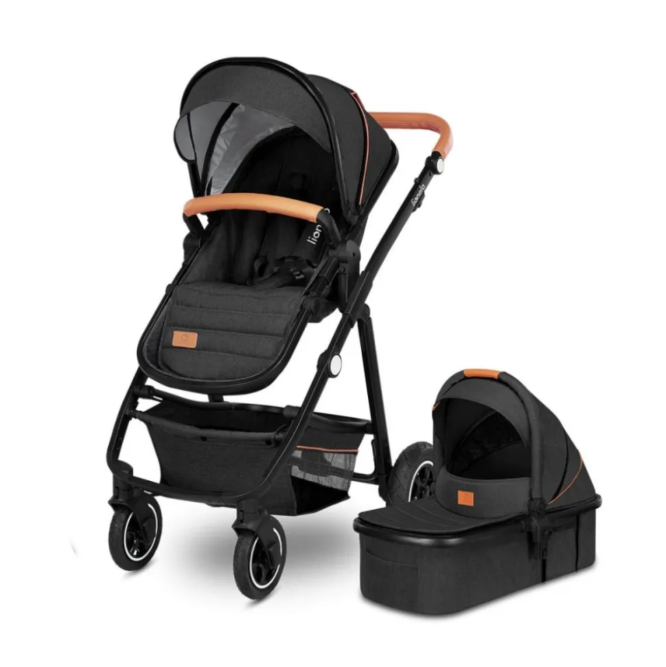 Poussette duo amber + nacelle grey graphite