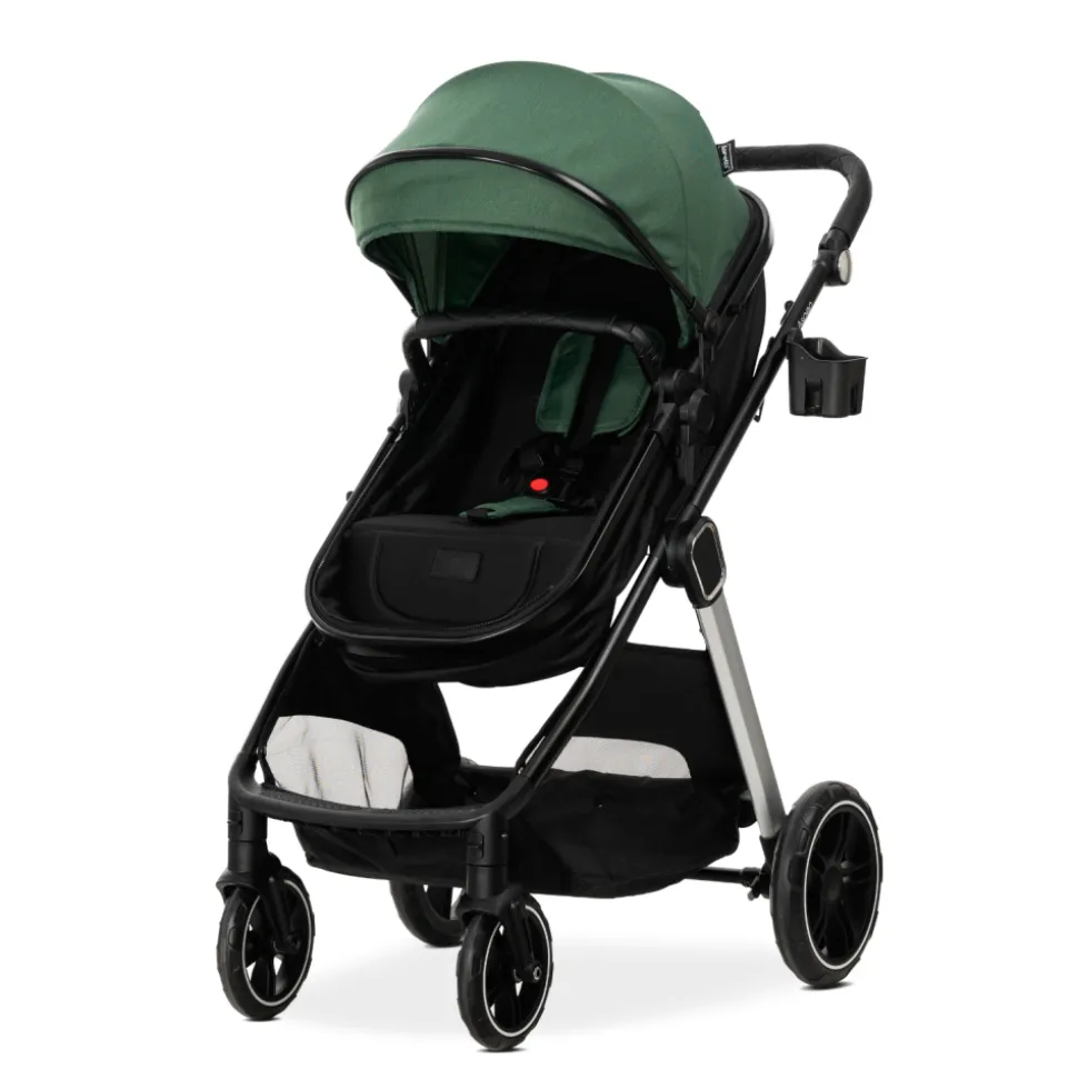Poussette duo aspen nacelle + assise vert