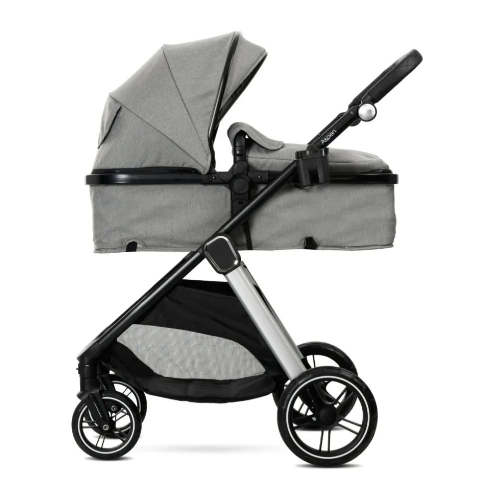 Poussette duo aspen nacelle + assise gris