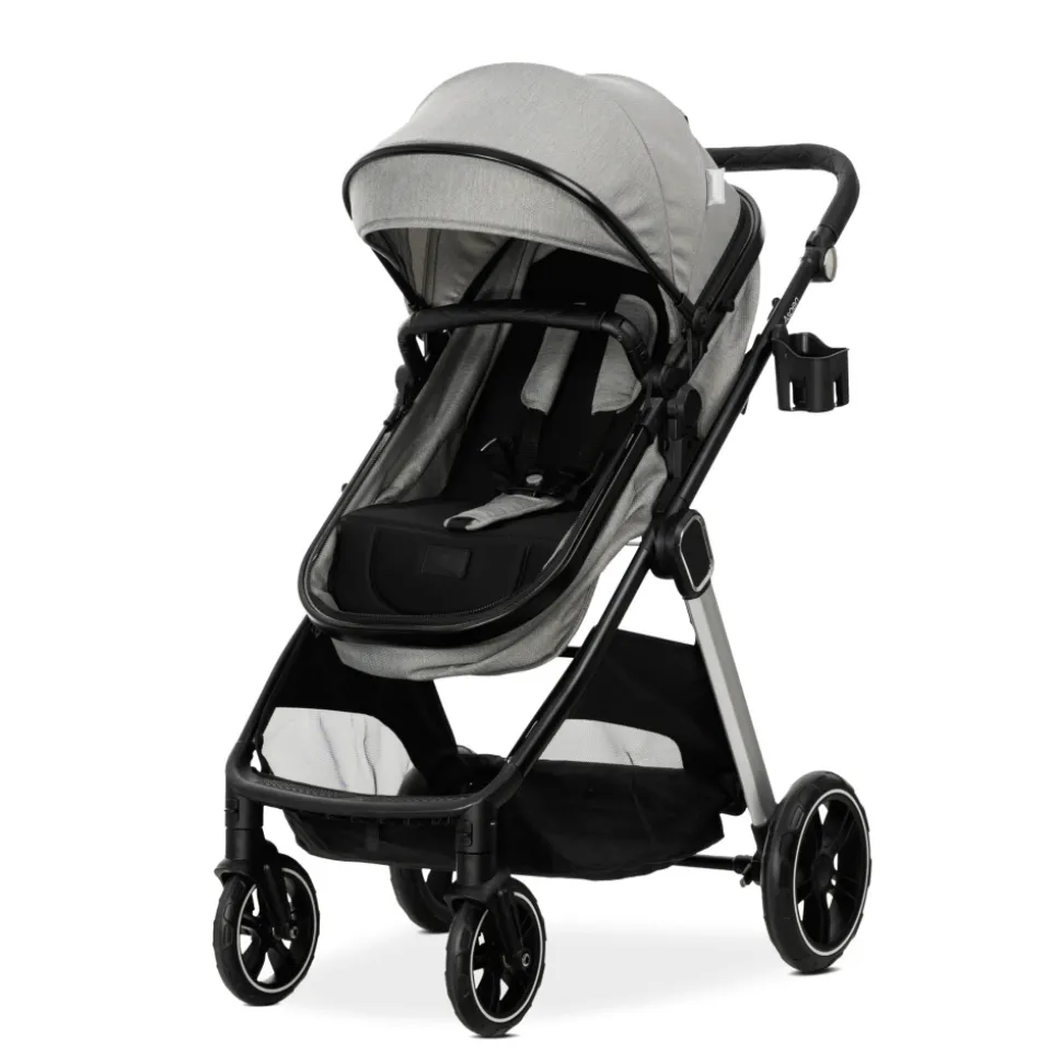Poussette duo aspen nacelle + assise gris