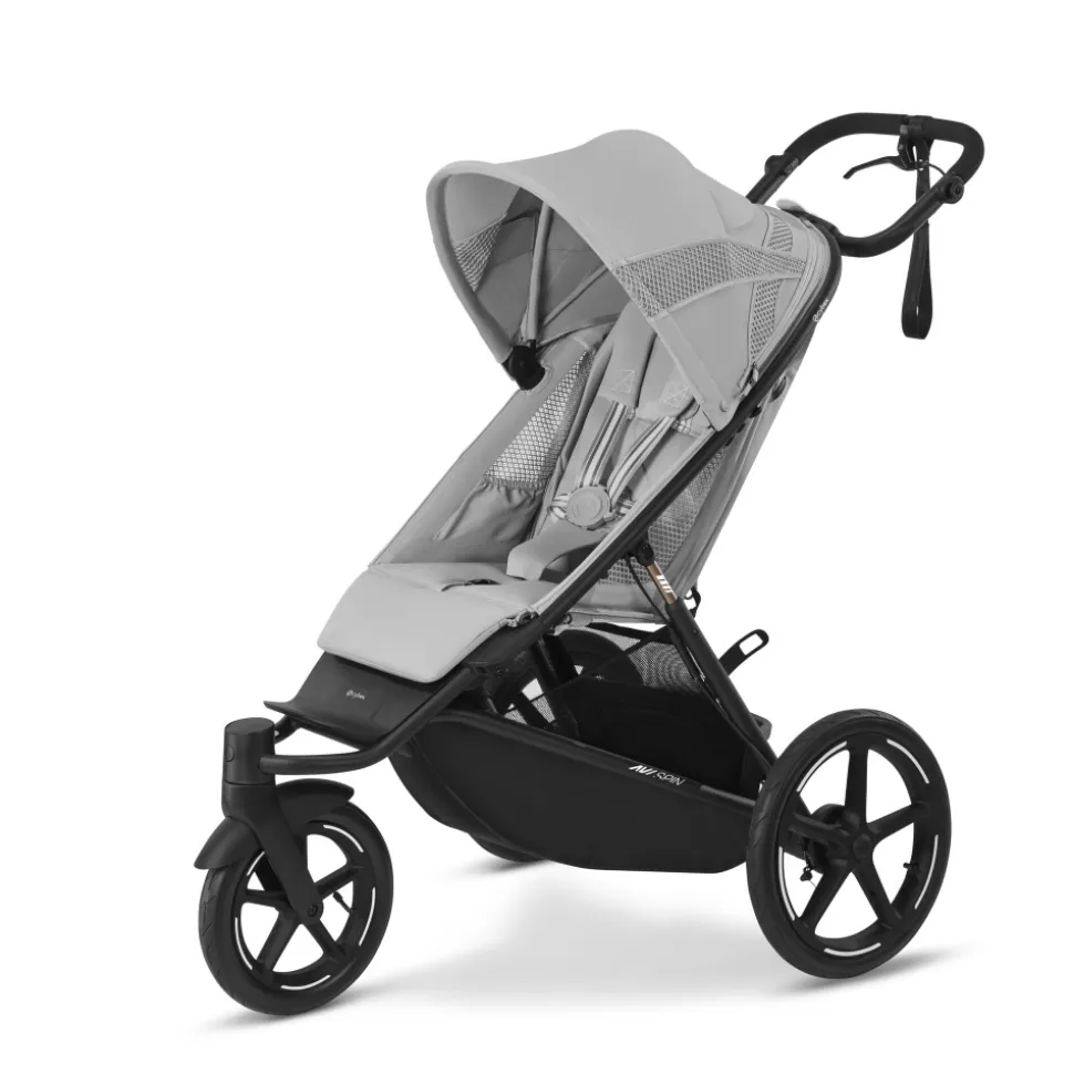 Poussette duo avi spin fog grey + siège auto aton b2 i-size