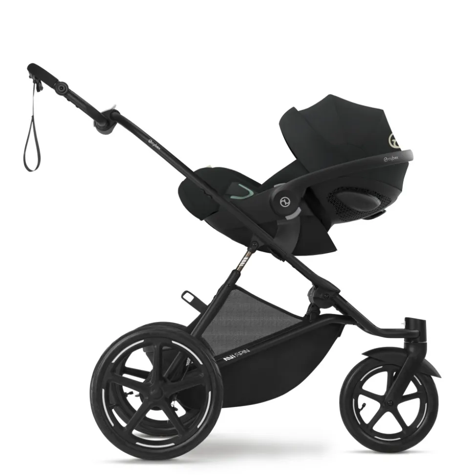Poussette duo avi spin moon black + siège auto aton b2 i-size