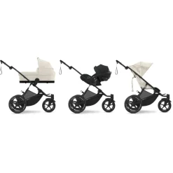 Poussette duo avi spin seashell beige + siège auto cloud t i-size