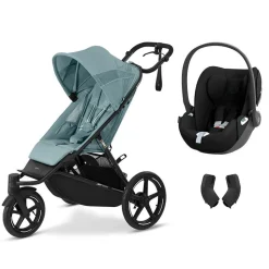Poussette duo avi spin stormy blue + siège auto cloud t i-size