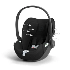 Poussette duo beezy 4 compacte magic black avec siège auto cloud t i-size