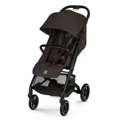 Poussette duo beezy 4 compacte chocolate brown avec siège auto cloud t i-size