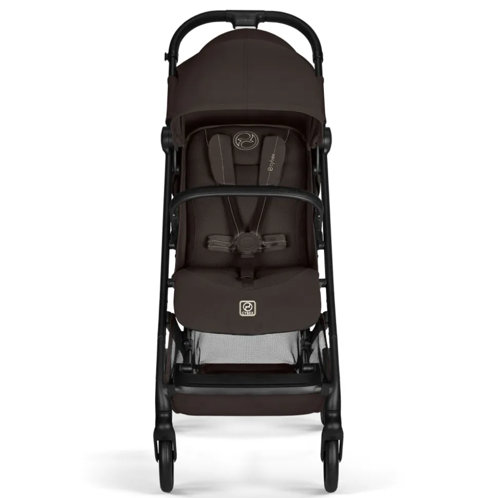 Poussette duo beezy 4 compacte chocolate brown avec siège auto cloud t i-size