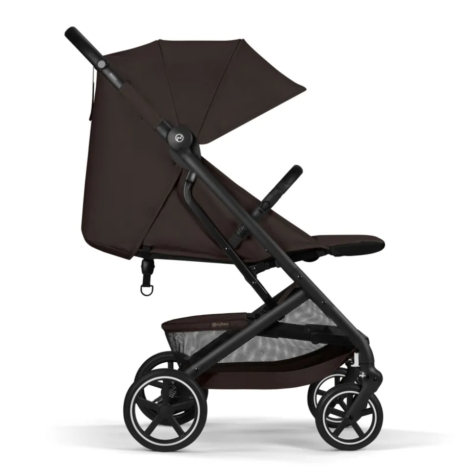 Poussette duo beezy 4 compacte chocolate brown avec siège auto cloud t i-size