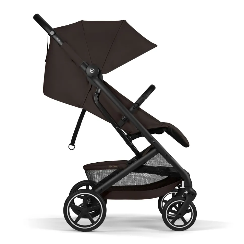 Poussette duo beezy 4 compacte chocolate brown avec siège auto cloud g i-size