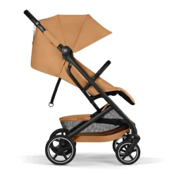 Poussette duo beezy 4 compacte cinnamon yellow avec siège auto cloud t i-size