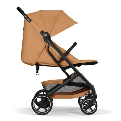 Poussette duo beezy 4 compacte cinnamon yellow avec siège auto cloud t i-size