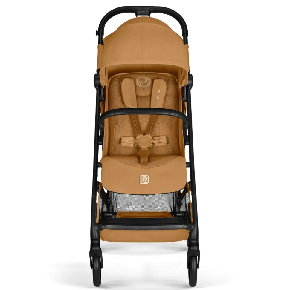 Poussette duo beezy 4 compacte cinnamon yellow avec siège auto cloud t i-size
