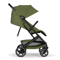 Poussette duo beezy 4 compacte moss green avec siège auto aton b2 i-size