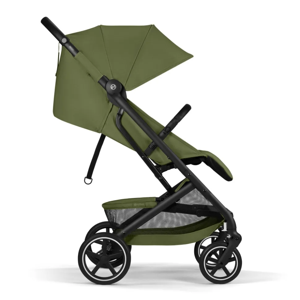 Poussette duo beezy 4 compacte moss green avec siège auto aton b2 i-size
