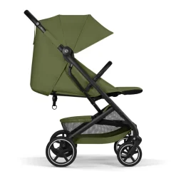 Poussette duo beezy 4 compacte moss green avec siège auto cloud t i-size