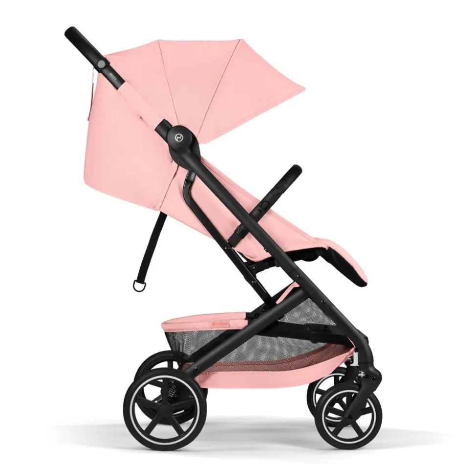 Poussette duo beezy 4 compacte candy pink avec siège auto cloud t i-size