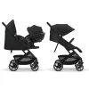 Poussette duo beezy 3 magic black + cloud t i-size