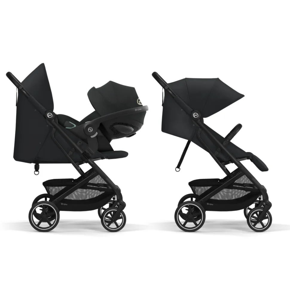 Poussette duo beezy 3 magic black + cloud t i-size