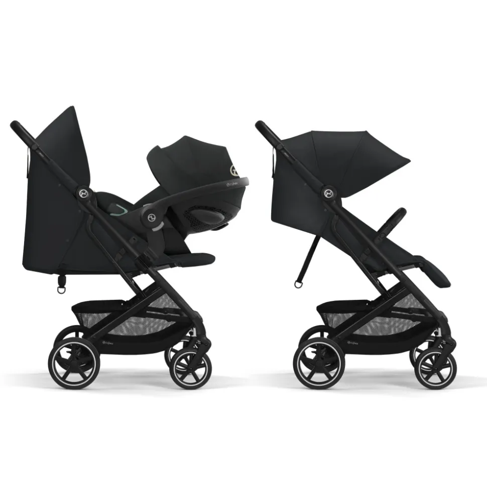 Poussette duo beezy 3 magic black + aton b2 i-size