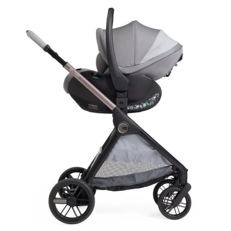 Poussette duo bellagio 2 + siège auto first seat recline i-size lunar rock