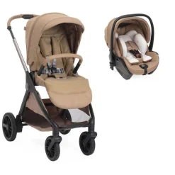 Poussette duo bellagio 2 + siège auto first seat recline i-size caramel