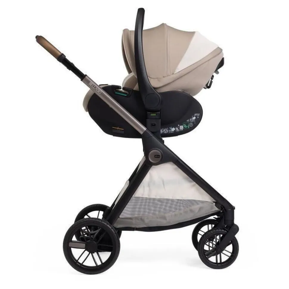 Poussette duo bellagio 2 + siège auto first seat recline i-size amber glow