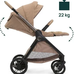 Poussette duo belllagio 2 lunar rock + siège auto kory essential
