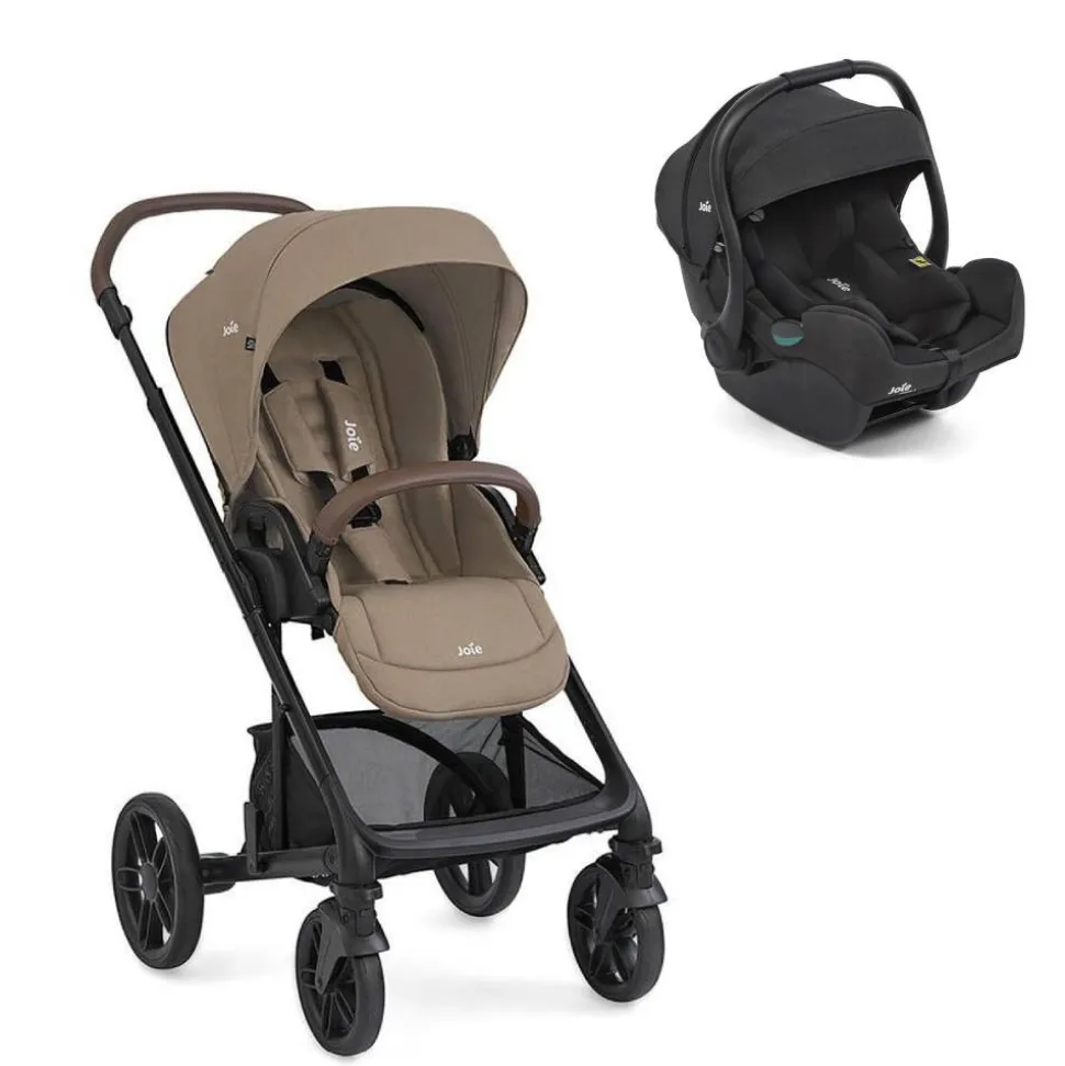 Poussette duo chrome 2 cashew + siège auto i-gemm 3 raven