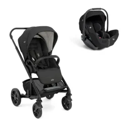 Poussette duo chrome shale + siège auto i-level pro eclipse noir