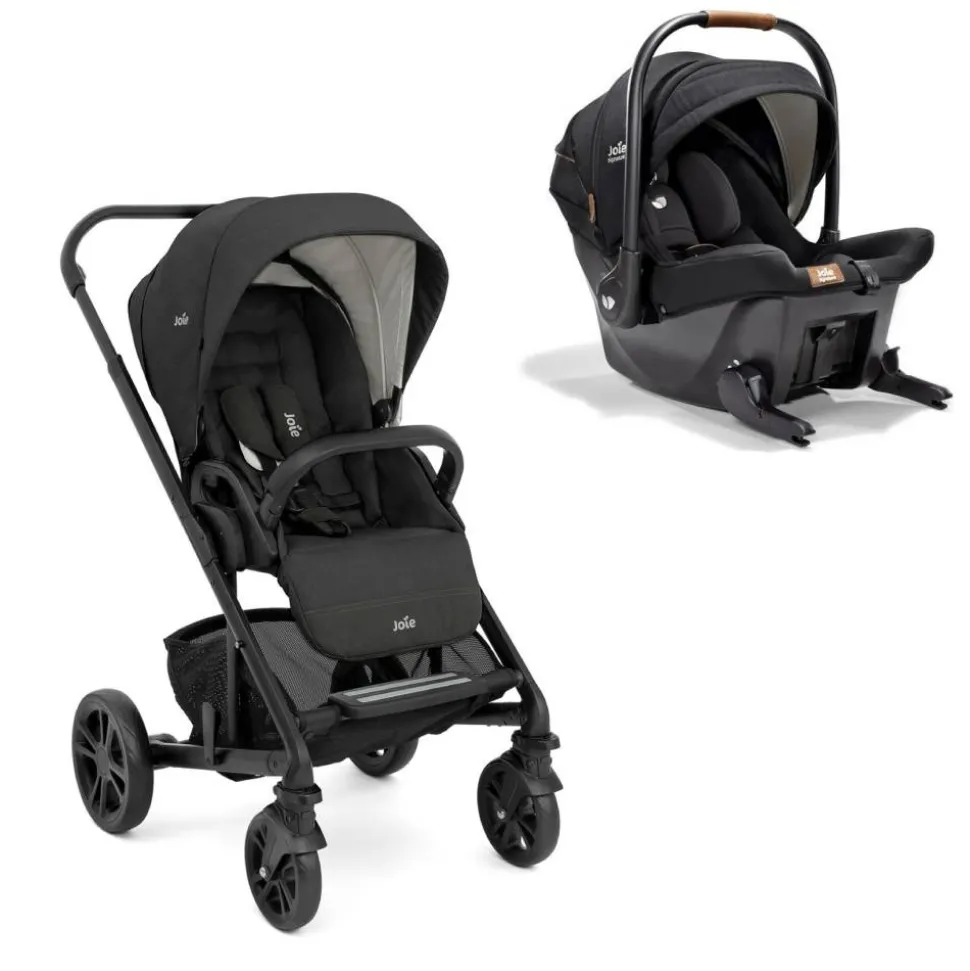 Poussette duo chrome shale + siège auto sprint eclipse noir