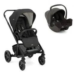 Poussette duo chrome + siège auto i-snug 2 shale noir