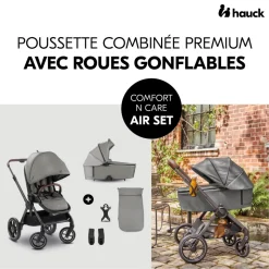 Poussette duo comfort n care air set dark grey