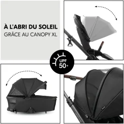Poussette duo comfort n care set black