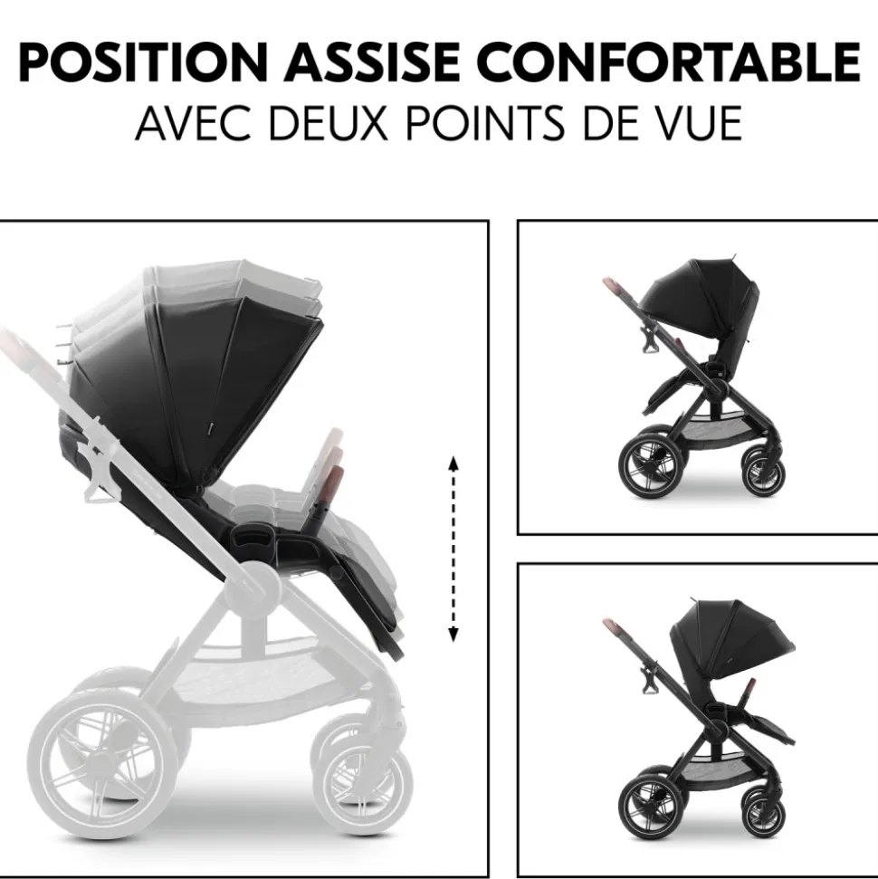 Poussette duo comfort n care set black