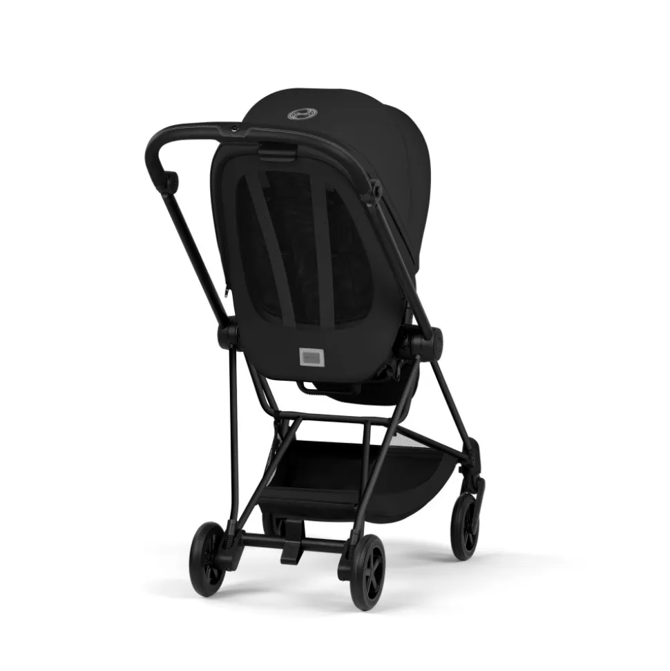 Poussette duo compacte mios 4 avec nacelle pliable châssis matt black sepia black