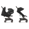 Poussette duo coya mirage grey châssis matt black + cloud t i-size