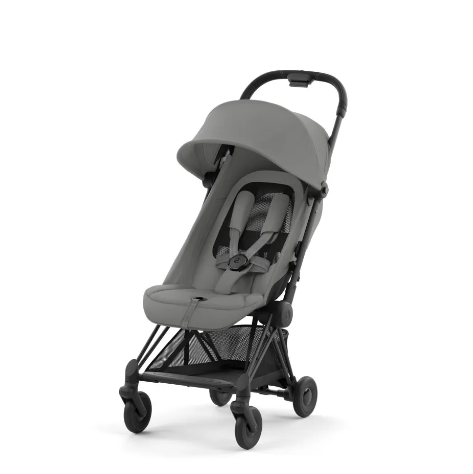Poussette duo coya mirage grey châssis matt black + cloud t i-size