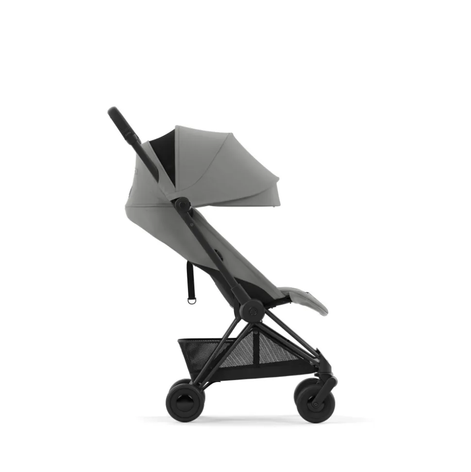 Poussette duo coya mirage grey châssis matt black + cloud t i-size