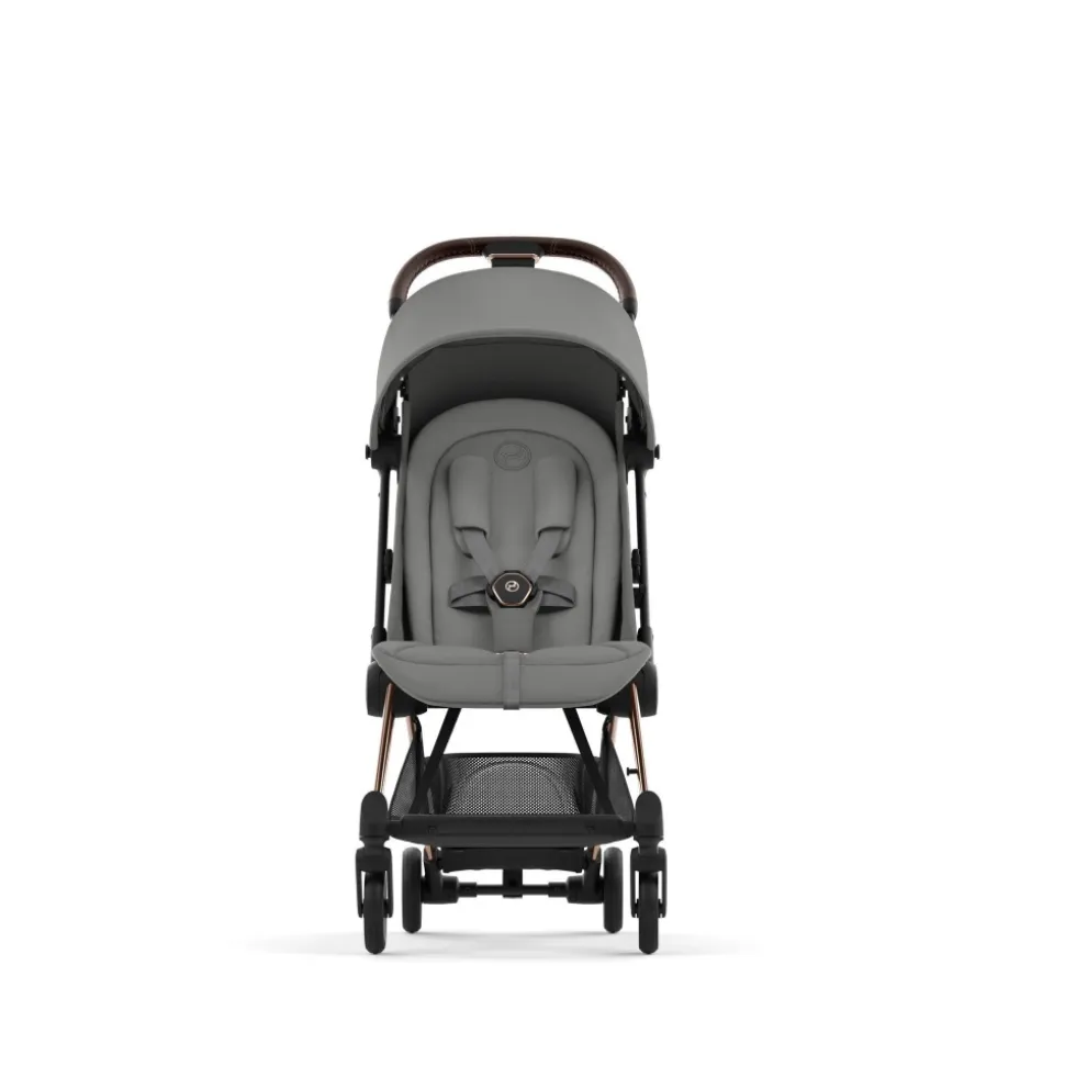 Poussette duo coya mirage grey châssis rosegold + cloud t i-size