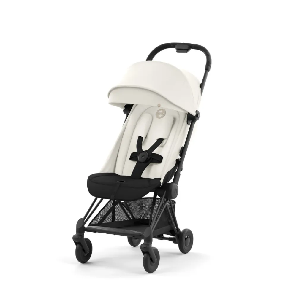 Poussette duo coya off white châssis matt black + cloud t i-size