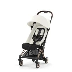 Poussette duo coya off white châssis rosegold + cloud t i-size