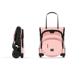 Poussette duo coya peach pink châssis matt black + cloud t i-size
